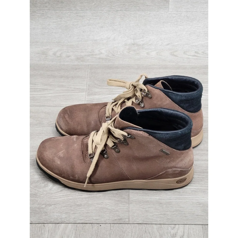 Chaco Men's Frontier Waterproof Boots Otter Tan Suede Size 11.5 J106027